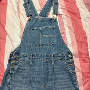 American Eagle Outfitters Blue Jean Overalls